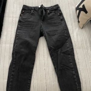 garage grey mom jeans